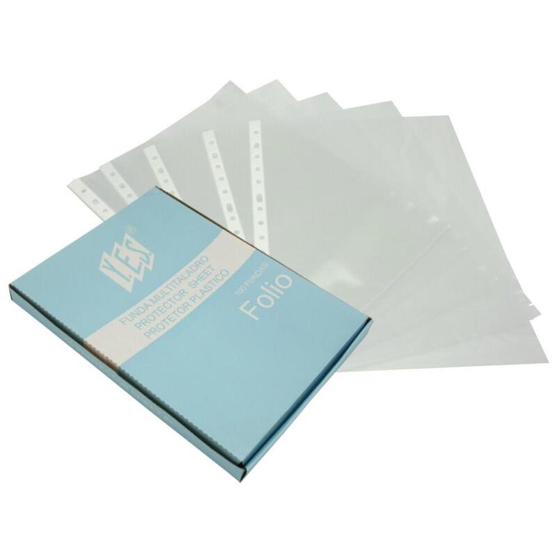 Bismark Caja De 100 Fundas Multitaladro Granuladas - Formato Folio