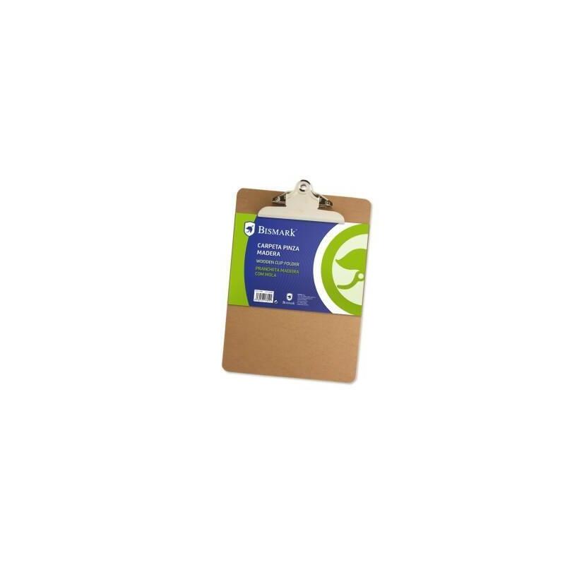 Bismark Carpeta Folio 23x31,3 Cm Con Pinza Y Base Madera