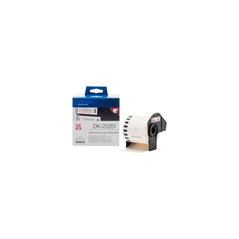 Black/Red 62mmx15meter Compatible Brother P-Touch Ql800 810 820