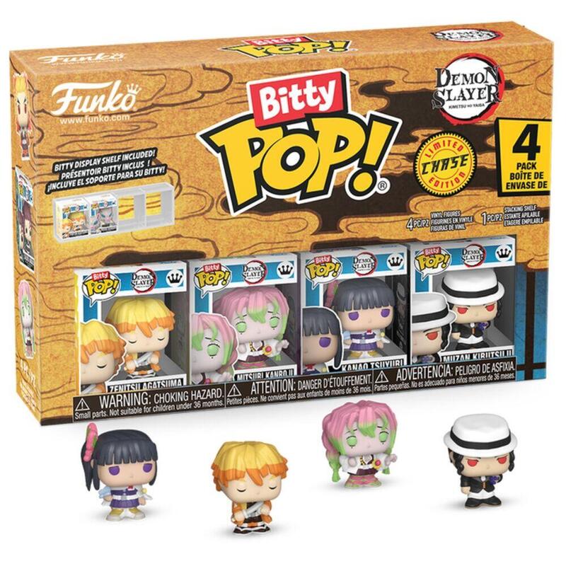 Blister 4 Figuras Bitty Pop Demon Slayer Zenitsu