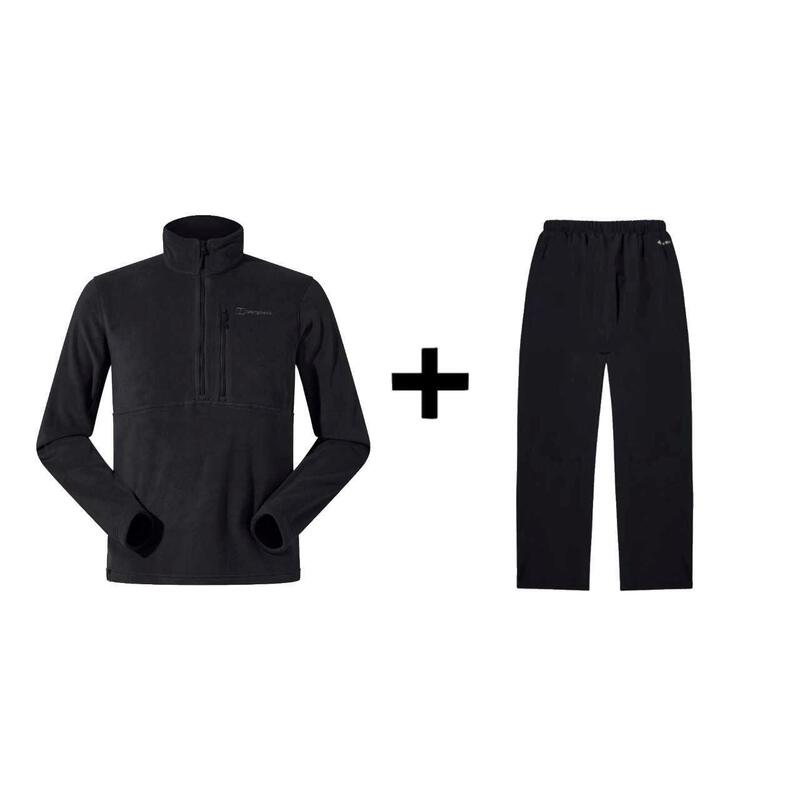 Bluza Berghaus Prism Pt Hz Roz. L Negro + Berghaus Hillwalker Ovrtrs Am Blk/Blk Roz. L