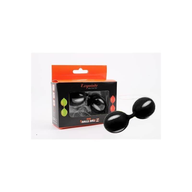 Bolas Ben Wa Silicona 10.3 Cm Negras