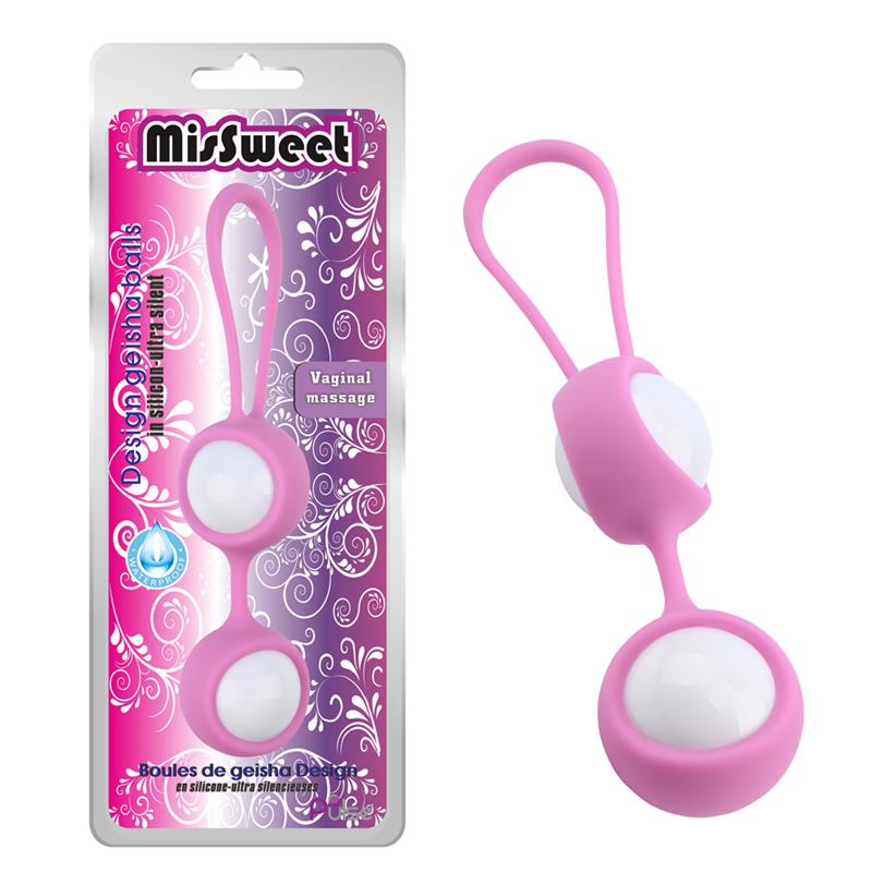 Bolas Geisha Missweet 17.7 Cm Silicona Rosa