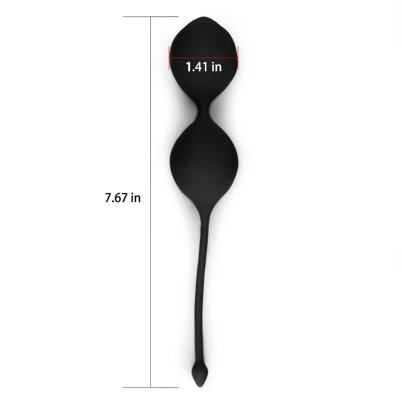 Bolas Kegel Con Peso Iwhizz Luna Negro