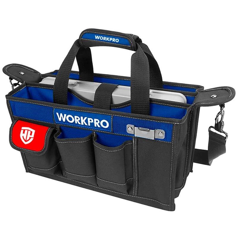 Bolsa De Herramientas Con Correa, Caja Divisora Y Múltiples Bolsillos, 39 X 22 X 29 Cm