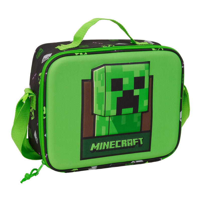 Bolsa Portameriendas 3d Minecraft Termica