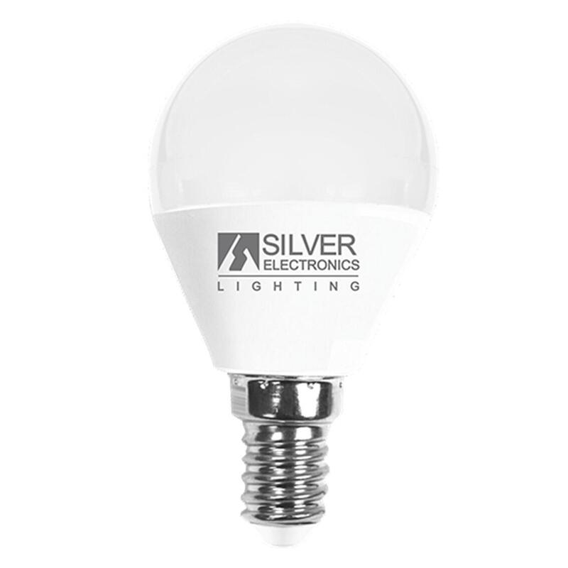 Bombilla Led Decorativa Silver Electronis Esferica 7w=70w - E14 - 5000k - 620 Lm - Luz Blanca - A+