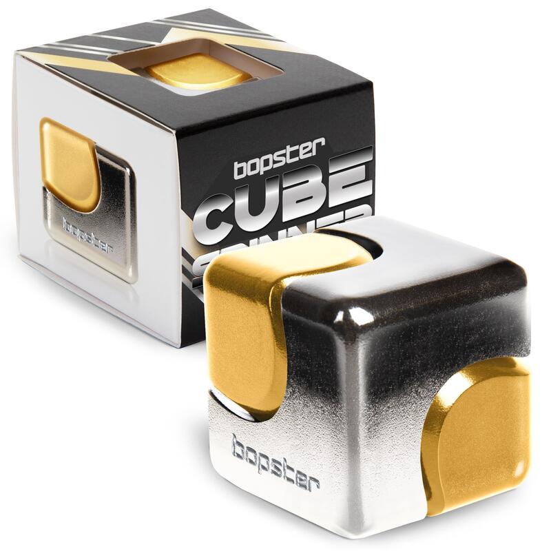 Bopmer - Fidget Spinner Cube - Silver & Gold