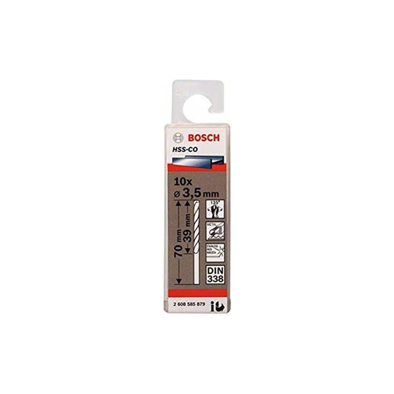 Bosch Broca De Metal Hss-Co, Din 338, Ø 3,5mm 2608585879