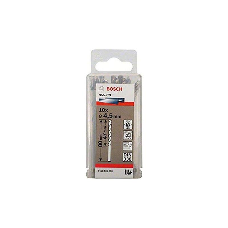Bosch Broca De Metal Hss-Co, Din 338, Ø 4,5mm 2608585883