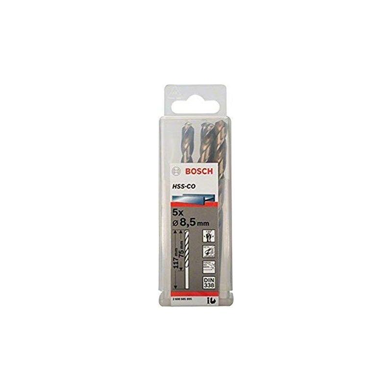 Bosch Broca De Metal Hss-Co, Din 338, Ø 8,5mm 2608585895