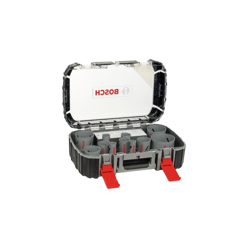 Bosch Professional Juego De Sierras De Corona Hss Bimetálicas Universales, Ø 20-76 Mm, 17 Piezas 2608580887