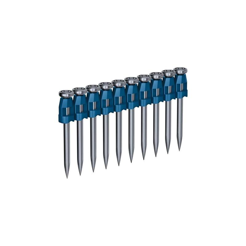 Bosch Professional Clavo En Tira De Cabeza Redonda Nb-38, 1.000 Clavos Para Hormigón De 38 Mm, Para Clavadora De Hormigón A Batería Gnb 18v-38 Professional 1600a02f4p