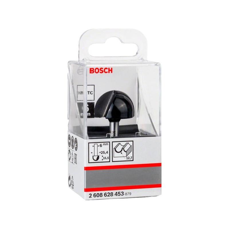 Bosch Professional Cortador De Calas Standard Para Madera, Ø 25,4 Mm, Radio 12,7 Mm, Eje Ø 6 Mm, Doble Filo