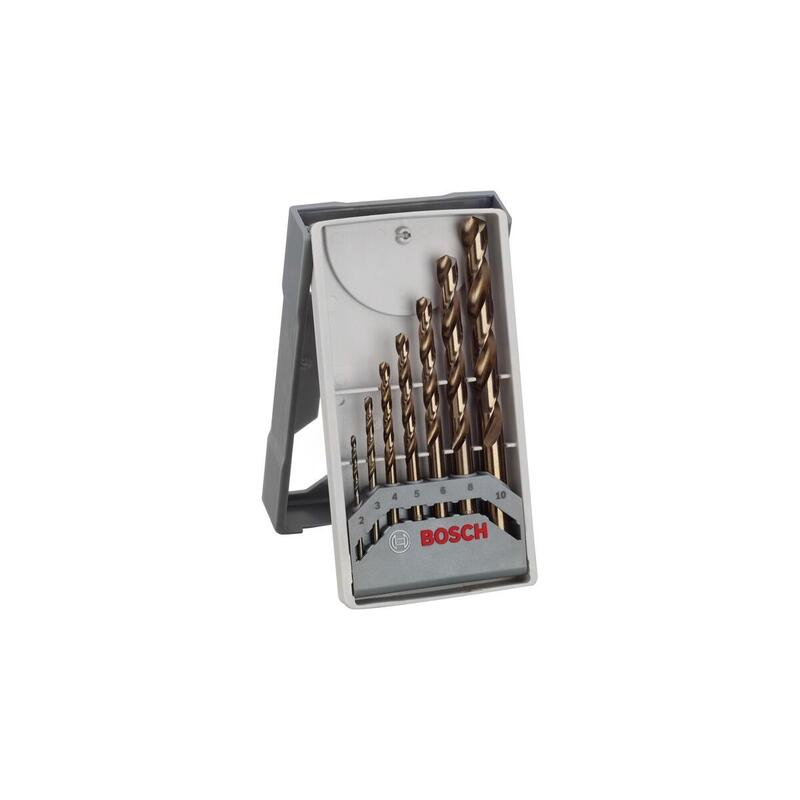 Bosch Professional Mini X-Line Juego De Brocas Para Metal Hss-Co, Juego De Brocas De 7 Piezas 2608589296