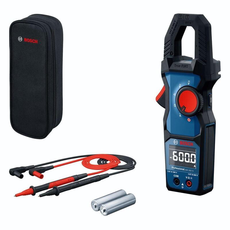 Bosch Professional Pinza Amperimétrica Gmc 600-15 Professional, Dispositivo De Medición Azul/Negro, 2 Pilas, Bolsa 0601077600