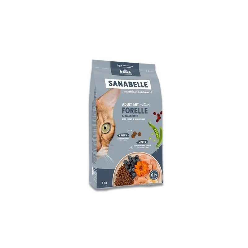 Bosch Sanabelle Adult Trout Alimento Seco Para Gatos 8kg