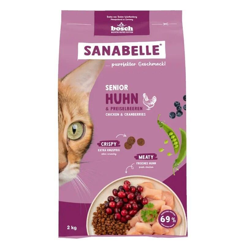 Bosch Sanabelle Senior Chicken & Cranberries - Comida Seca Para Gatos - 2kg
