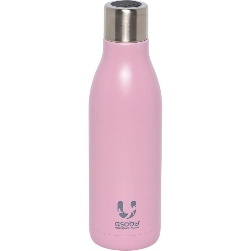 Botella Asobu Uv-Light Rosa, 0,5 L