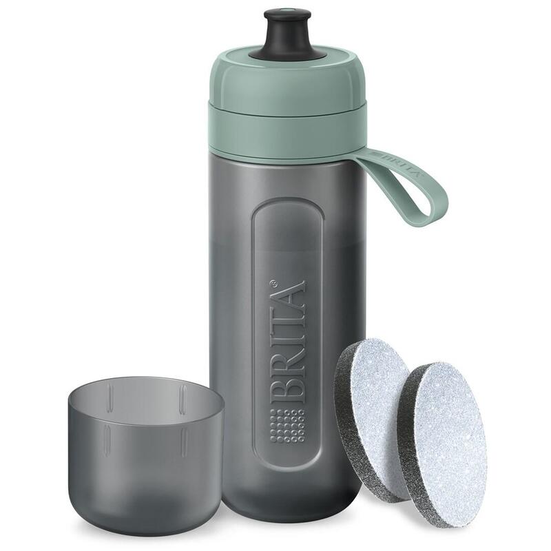 Botella Con Filtro De 2 Discos Brita Active Verde