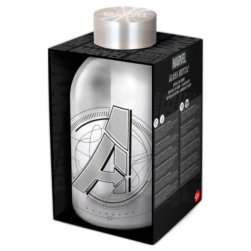 Botella Cristal Vengadores Avengers Marvel 620ml