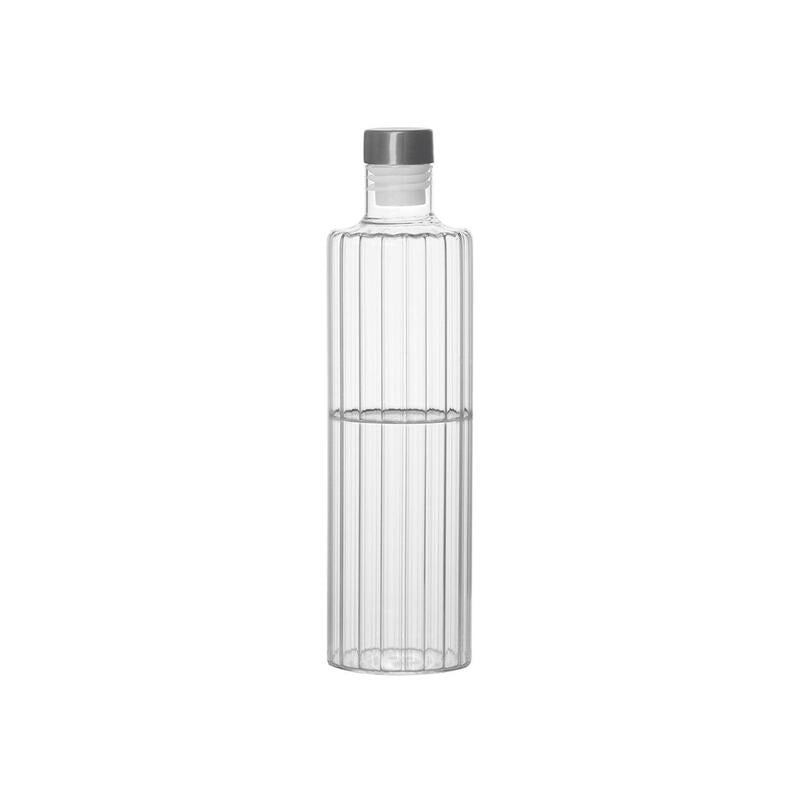 Botella De Cristal Con Tapón Inox 1 L