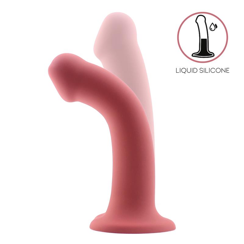 Dildo Bouncy Silicona Líquida Hiper Flexible 6.5 - 16.5 Cm Talla S Burgundy