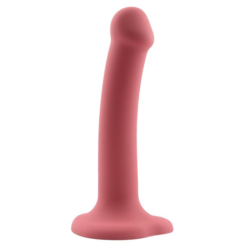 Dildo Bouncy Silicona Líquida Hiper Flexible 6.5 - 16.5 Cm Talla S Burgundy