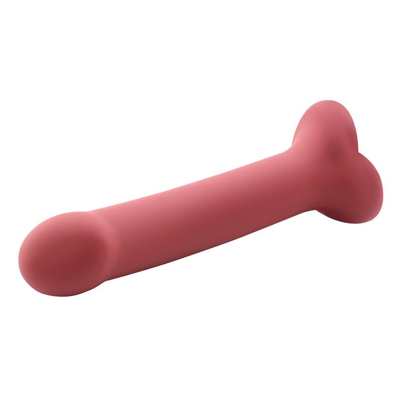 Dildo Bouncy Silicona Líquida Hiper Flexible 7 - 18 Cm Talla M Burgundy