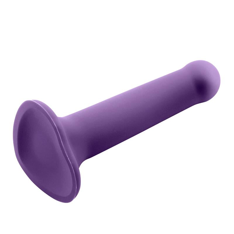 Dildo Bouncy Silicona Líquida Hiper Flexible 7 - 18 Cm Talla M Púrpura