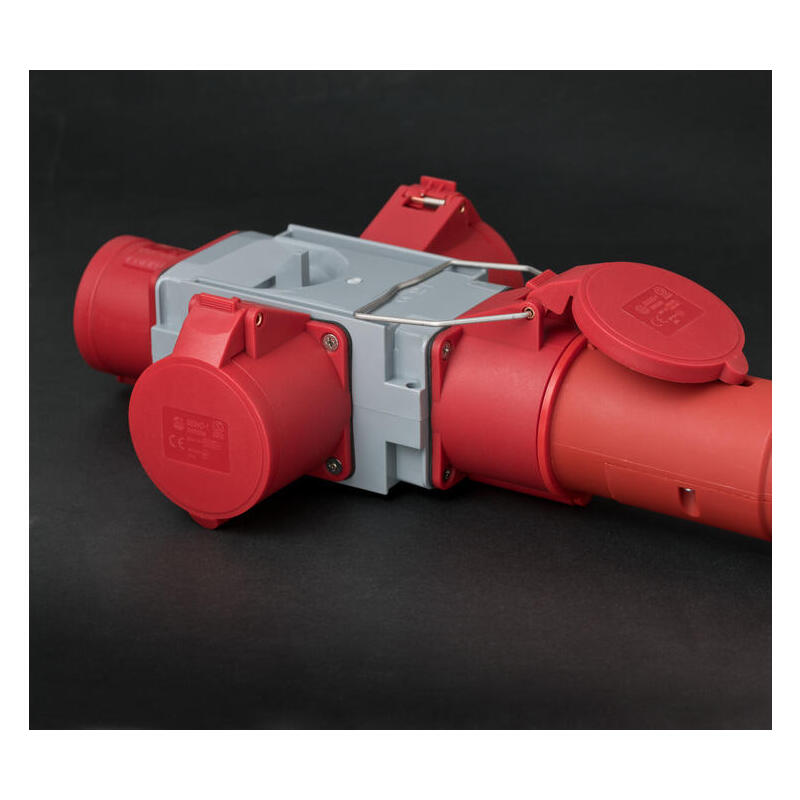 Brennenstuhl 1081670 Adaptador De Enchufe Eléctrico Gris, Rojo