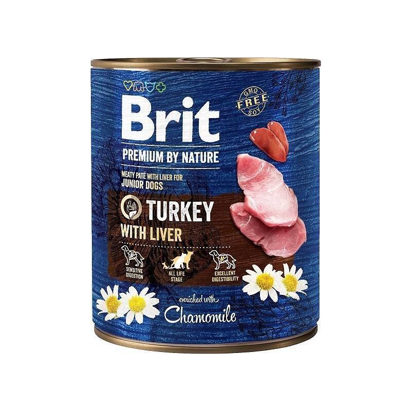 Brit Premium By Nature Turkey&Liver Dla Psów 800g