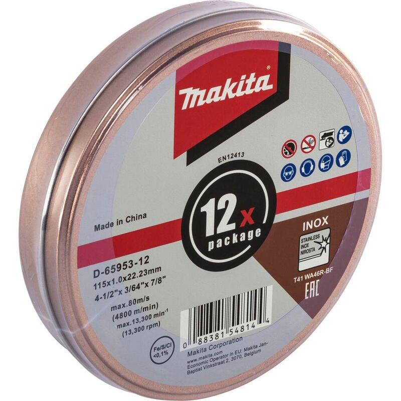 Broca De Taladro Makita 115x1,2 Mm Inox.