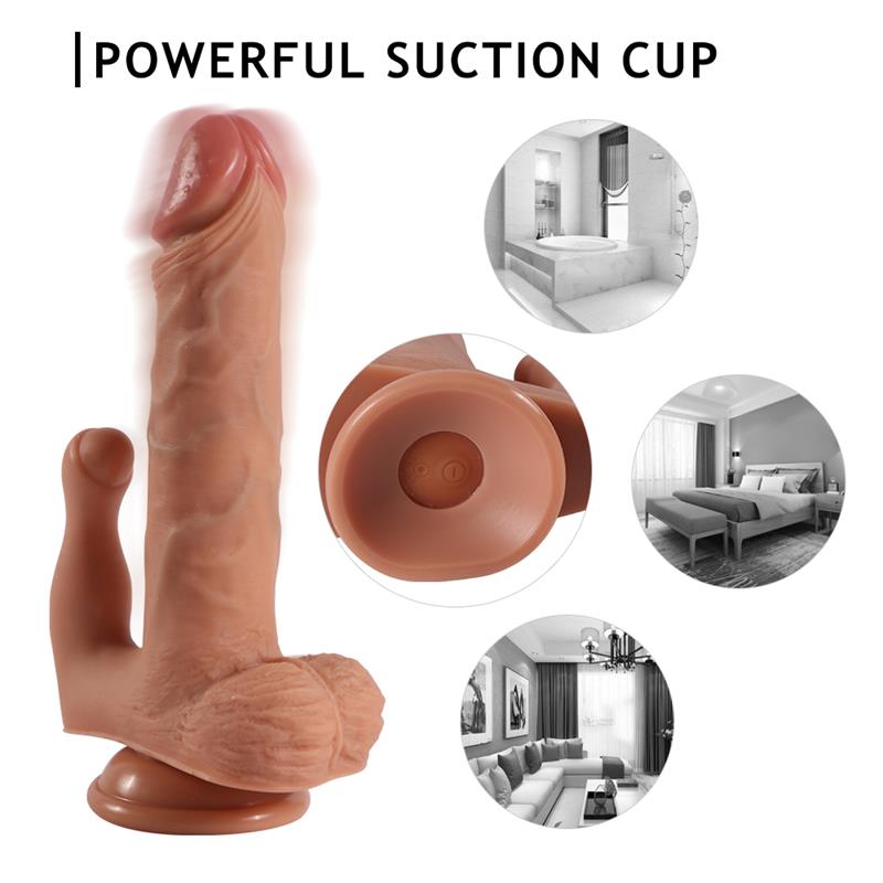 Brody Dildo Con 20 Modos De Vibración Y Estimulador De Clítoris