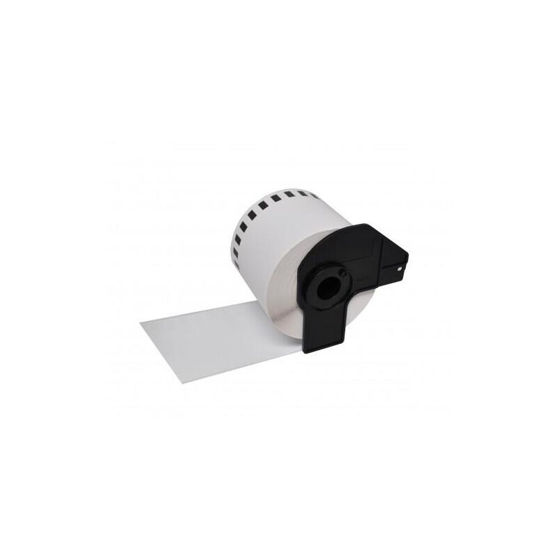 Brother Dkn55224 Blanca Cinta Continua No Adhesiva Para Tarjetas De Identificacion De Papel Termico Generico Dk-N55224