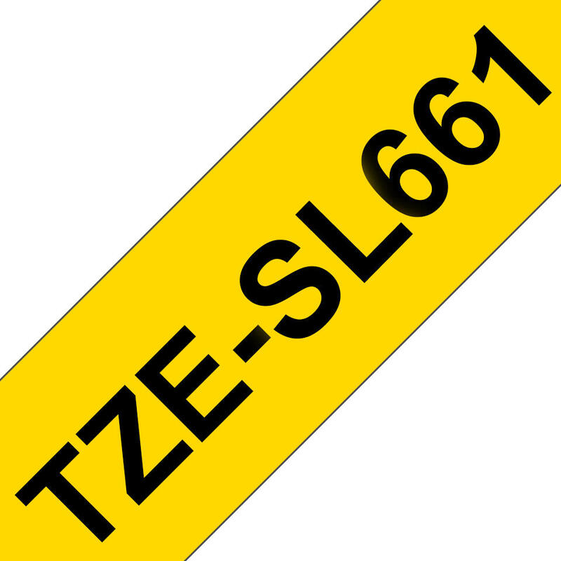 Brother Tzesl661 Tape Black On Yellow 36mm