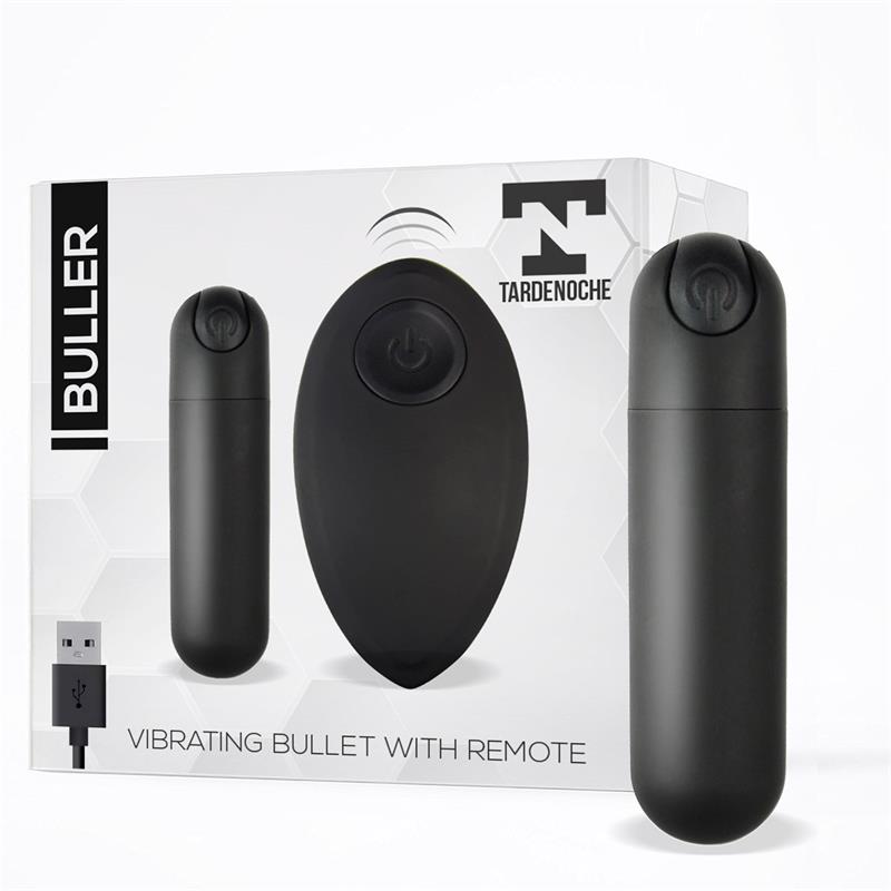 Buller Bala Vibradora Control Remoto Usb Negro