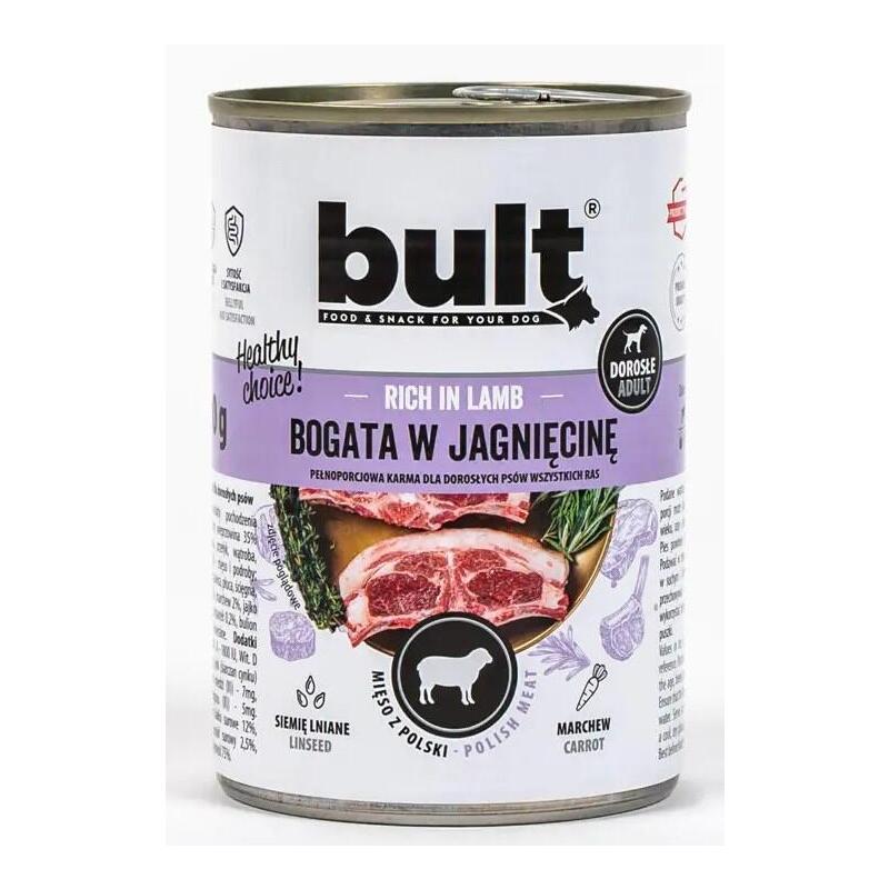Bult Rich In Lamb - Comida Húmeda Para Perros - 800 G