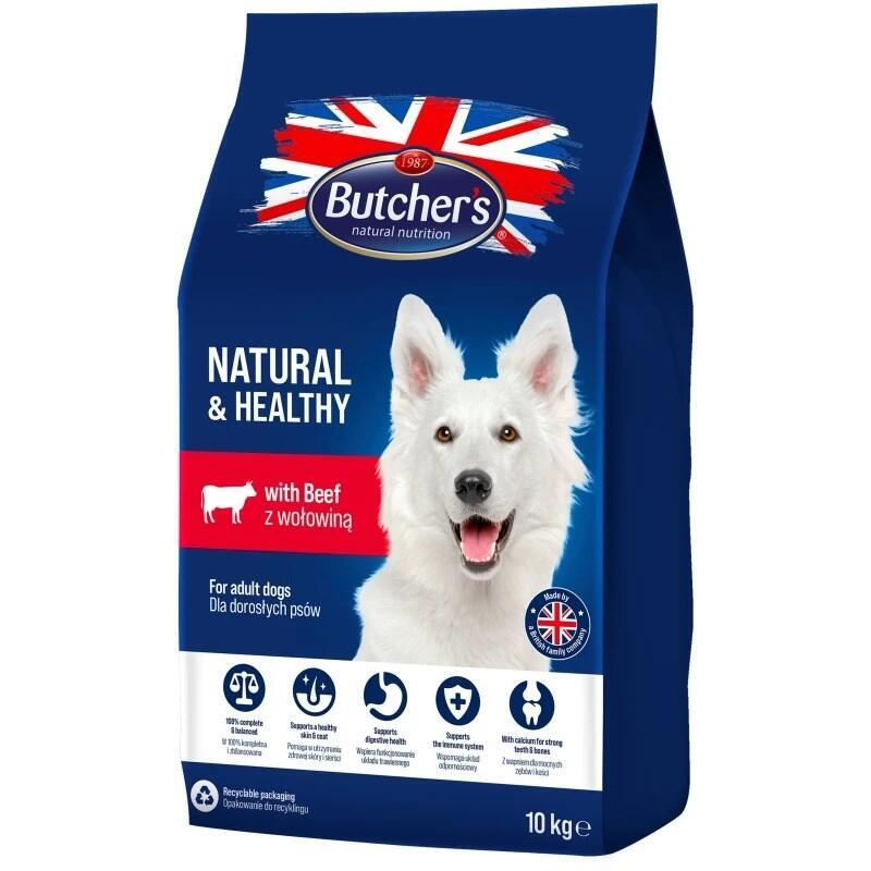 Butcher'S Natural & Healthy Dog Con Ternera Alimento Seco Para Perros 10kg