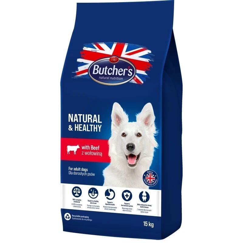 Butcher'S Natural & Healthy Dog Con Ternera Alimento Seco Para Perros 15kg