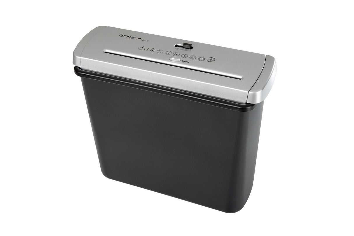 Destructor Genie 106 S Vario (Hasta 6 Hojas, Corte En Tiras), Color Plata