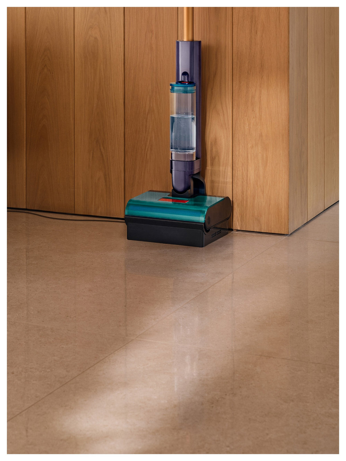 Dyson Clean + Wash Hygiene Escoba Eléctrica Batería Seca Y Húmeda Sin Bolsa Azul, Cobre
