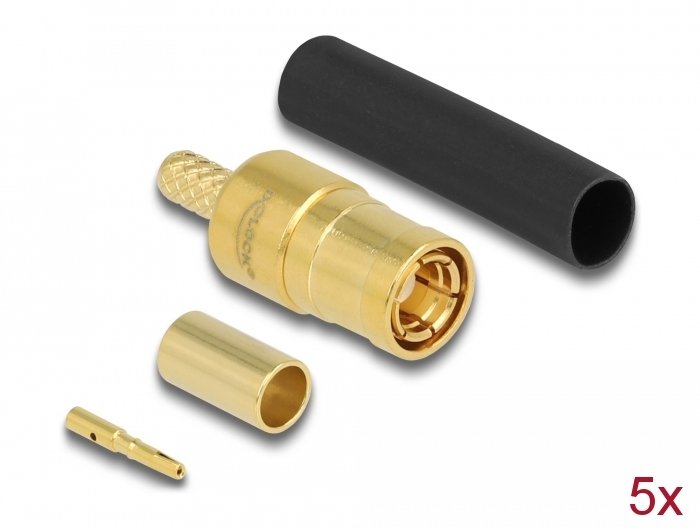 Smb Stecker Zum Crimpen Rg-174 Rg-316 Mit Passendem Schrumpfschlauch - 5 Stück
