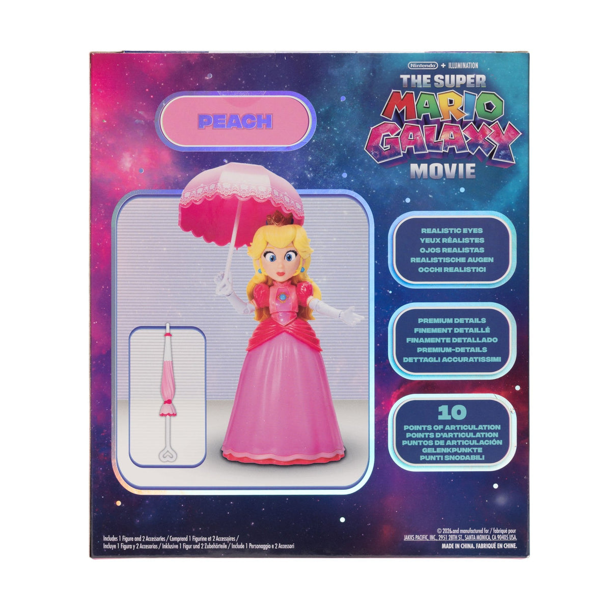 Figura Peach Super Mario Galaxy Movie 13cm