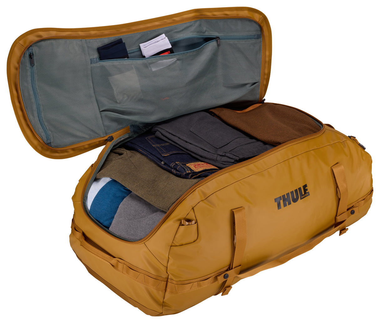 EAN 0085854255332 - Thule Chasm TDSD305 Golden Brown bolso de lona 130 L Poliéster Marrón imagen 5