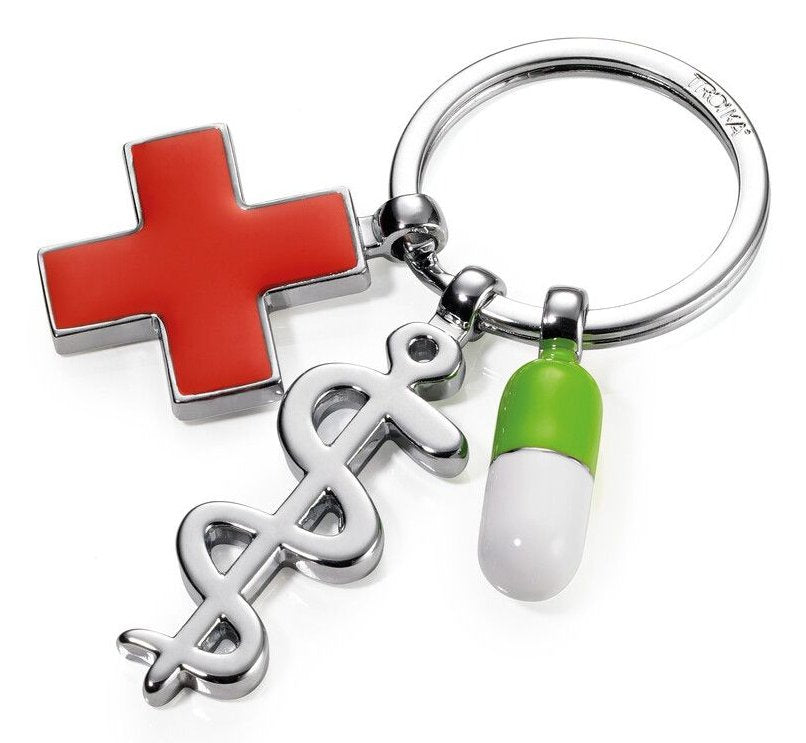 Llavero Troika Get Well De Anilla Multicolor, Plata