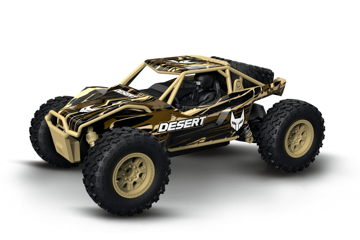 Carrera Desert Buggy Motor Eléctrico 1:24, Radiocontrol Marrón/Beige, Buggy, 1:24, Niño, 6 Año(S)