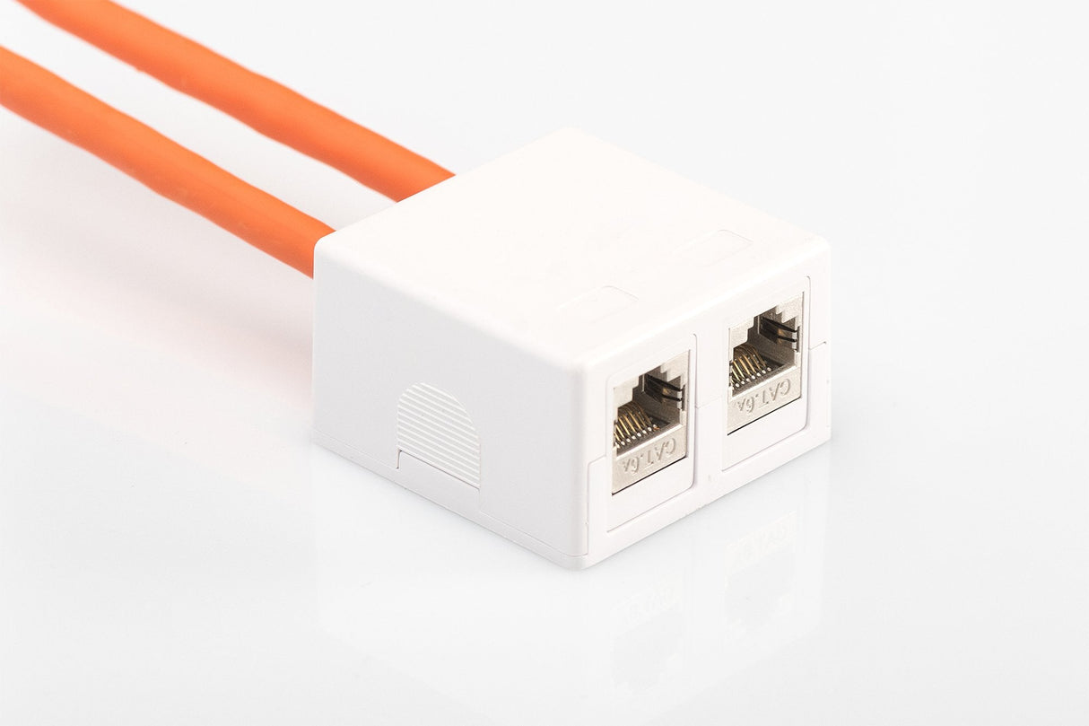 Carcasa Digitus Para 2 Módulos Keystone Carcasa Consolidation-Point Wh