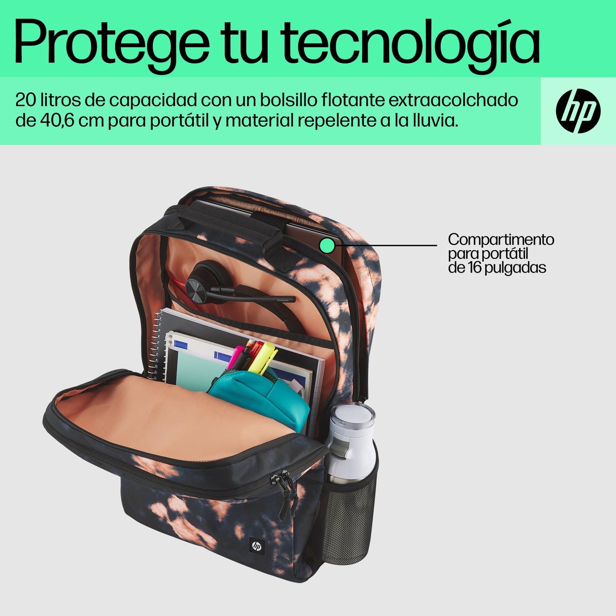 Hp Mochila Campus Xl Con Teñido Anudado 15.6"