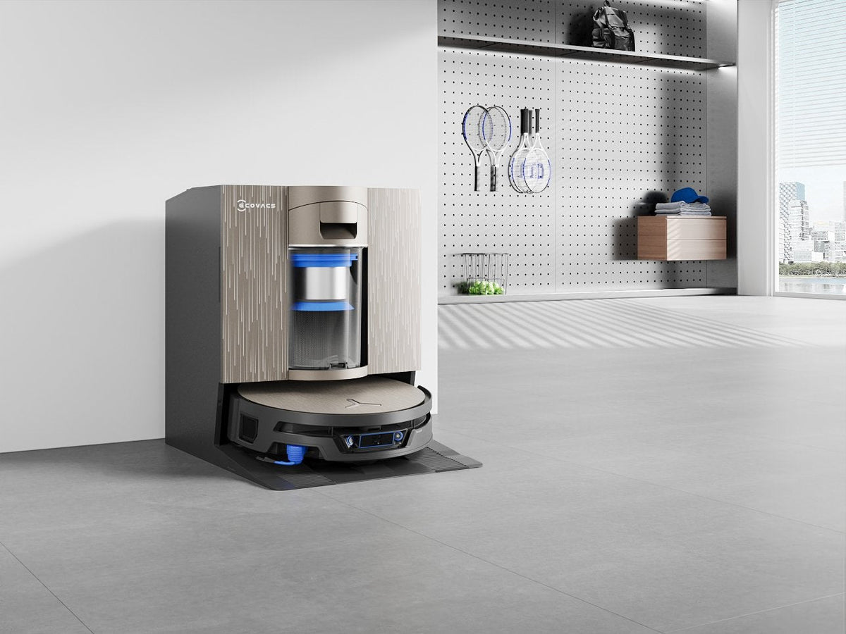 Ecovacs Deebot X12s Omnicyclone Vacuum Cleaner,Robot,Wet&Dry,27000pa,Truedge 3.0,Zerotangle 4.0,Ozmo Roller 3.0,Gold+Omnicyclone Auto-Empty